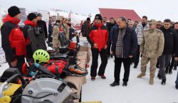 JAK timleri Hesarek Kayak Merkezi`nde görev başında