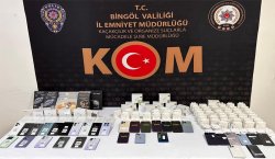 Bingöl`de 34 adet kaçak telefon ele geçirildi