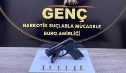 Bingöl`de ruhsatsız tabanca ele geçirildi