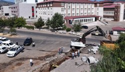 Yeni hastaneye 617 metrelik altyapı